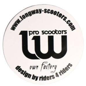 Longway Logo Sticker Black