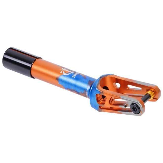 Vidlica Oath Shadow SCS Orange Blue Titanium