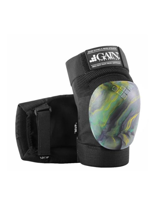 GAIN Protection THE MVP Knee Pads Gold Green